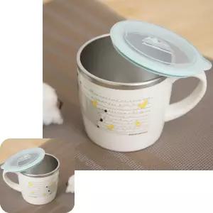 컵 유아용컵 어린이컵 스텐컵 알프스팜스토리 락컵 뚜껑컵 250ml