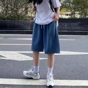 밴딩 반바지 팬츠 바지 빅사이즈 5부 데님 남녀공용