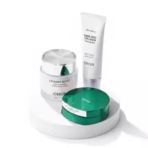 [이달의신상] 오휘 기미케어 3-STEP 콜라겐 톤업선 50ml / 데니어 팩트 리필 기획 / 멜라토닝 크림 60ml