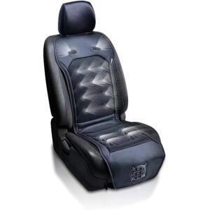 존테크 쿨링 카시트 쿠션 블랙 12V 자동차용 편안한 마사지 쿨러 패드 더운 날씨를 위한 에어컨 공기 순환