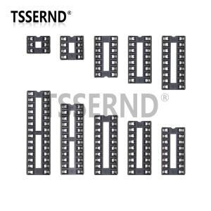 10PCS IC 소켓 2.54mm 커넥터 8 14 16 18 20 24 28 40 핀 DIP 칩 기본