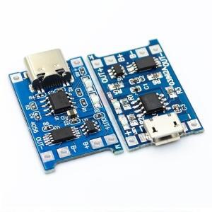 1/5/10/50/100pcs 5V 1A 18650 TP4056 리튬 배터리 충전 보드 모듈 Type-C 마이크로 USB 보호 듀얼 기능