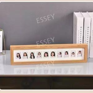 멀티 증명사진 액자 가로형 10구 20구 인테리어 프레임 원목