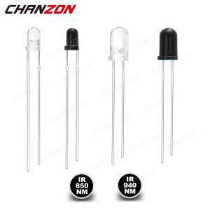 100Pcs 3mm 5mm IR LED 다이오드 송신기 수신기 850nm 940nm 적외선 포토 트랜지스터 이미 터 조명 전구 방