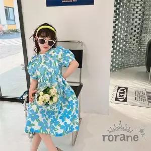 주니어 아영 여름 여아 북유럽 플라워 원피 아동스