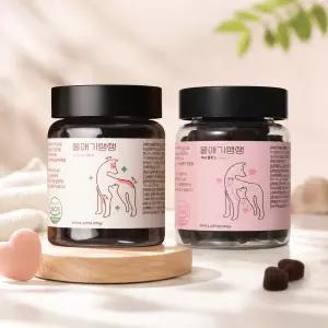 울애기쌩쌩 반려동물 종합영양제 세트 120g 2개 (기본 + 이너플러스)