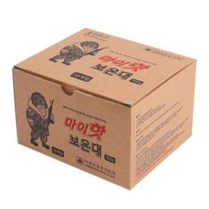 2020년 국산 대용량 핫팩 160g X 50개 세트 겨울 손난로 군용 등산 낚시 캠핑 마이핫보온대