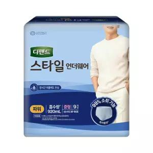 디펜드 스타일 언더웨어 파워 중형 9매X8팩 (72매) 남성용 성인용 기저귀
