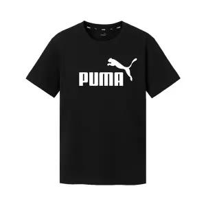 푸마 PUMA 에센셜 로고 K 아동 주니어 반팔티 반팔 티셔츠 블랙 586960-01