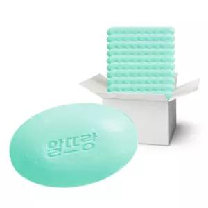 (무배)알뜨랑 세면 비누 그린 1박스 (130g X 80개입)