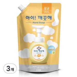 아이깨끗해 폼 핸드솝 보송보송 파우더향 순 리필 1.8L 3개