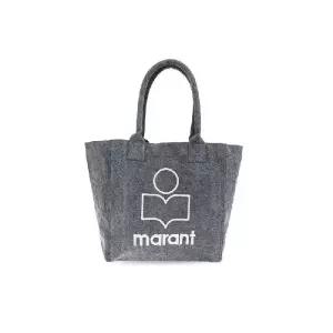 Isabel Marant Yenky 로고 자수 토트백 PM0002FAA1X19M FADEDBLACK TP944960032