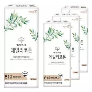 예지미인 데일리코튼 롱 데일리 팬티라이너 81개입 4개