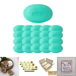 알뜨랑 그린 비누 130g 10개 X 8박스 총80개/업소용/세면비누/미용/샤워/세숫비누/대용량/클렌저/목욕탕