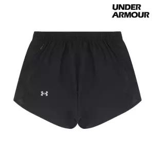 언더아머 UA 플라이바이 3인치 여성 트레이닝 반바지 쇼츠 블랙 1382438-001
