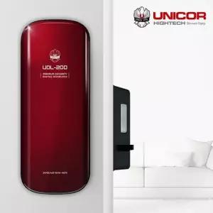 유니코 디지털도어락 UDL-200 번호키 전용 즉시잠김 허수기능 현관문도어락   자가설치