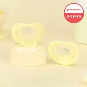 더블하트 올실리콘 통잠 쪽쪽이 소프트버디 스윗드림 굿모닝레몬(M/3개월~)