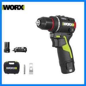 WORX WU135 무선 전기 드릴 12V 50Nm 1800rpm 스마트 클러치 자동 정지 2단 속도 조절 금속 가공 가정용 전
