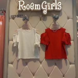 로엠걸즈 DP01 레이스  소매 어깨트임  티셔츠 레이스  소매 어깨트임  티셔츠  RGRA2