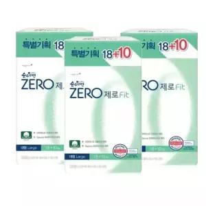 메온셀 순수한면 제로 생리대 대형 28매x3팩 84매