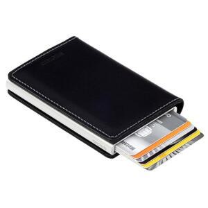 블랙 슬림 미니멀 케이스 카드 가죽 안전 보호 차단 RFID 지갑