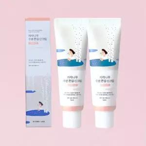 라운드랩 자작나무 수분 톤업 선크림 50ml (SPF 50+ PA++++) x2개