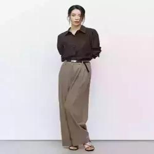 더엣지 theatg 26SS 스퀘어 벨티드 투턱팬츠 (벨트구성)
