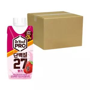 오리온 닥터유 프로 단백질 드링크 딸기 250ml 24개