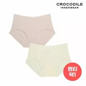 [하프클럽/크로커다일 이너웨어]에어로쿨 인견쉘론 심리스팬티 1종 택1