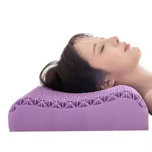 맞춤형 TPE 베개 촉촉 쫀쫀 탄성 목 지지 수면 침실 쿠션