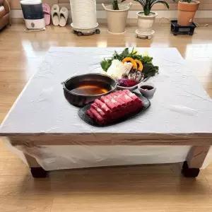 친절한탄씨 식탁보 무지 50매 방수 식탁비닐 테이블커버 업소용 방수식탁보 방수테이블보 테이블커버