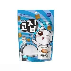 [하프클럽/셀럽하우스]고양이간식 고집 연어맛 60g 12팩 1타