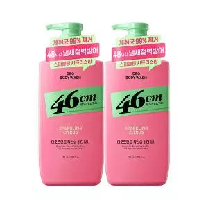 온더바디 46cm 체취케어 약산성 데오드란트 바디워시 스파클링 시트러스향 600ml, 2개