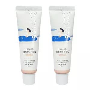 라운드랩 자작나무 수분 톤업 선크림 50ml SPF50+ 2개