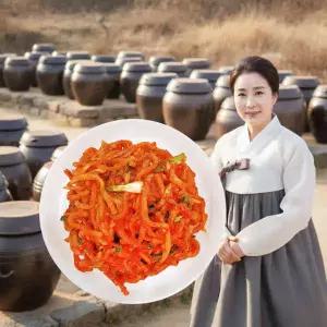 한상궁김치 무생채 1kg/시원 아삭한 무김치/HACCP