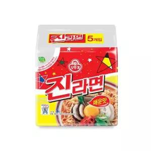 [오뚜기] 진라면 매운맛 멀티팩 120g x 20개[36119513]