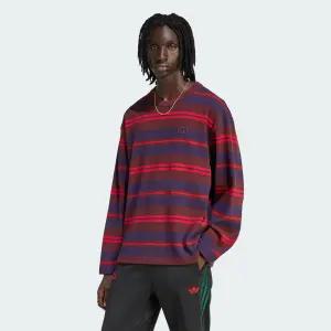 아디다스 ADIDAS 90s 얼터너티브 스포츠 롱 슬리브 스트라이프 와플 티 KS6847