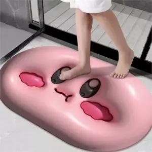 규조토 발 매트 부드러운 세척용 흡수성 욕실 발 매트 논슬립 화장실 안전 바닥
