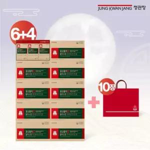 (일)정관장 홍삼활력플러스업 6+4박스(총 10박스)+쇼핑백 10장