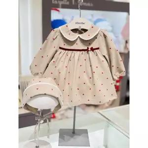 [압소바](마산점)(압소바 26년FW 말띠임신출산축하선물)듀엘 카라우주복+보넷세트(AB2652OR26)베이지
