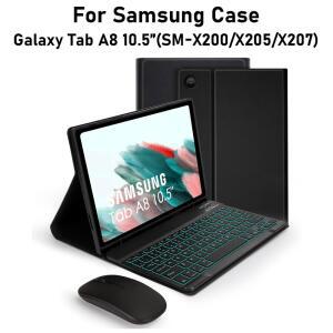 삼성 갤럭시 탭 A8 10.5인치 케이스용 삼성 갤럭시 탭 A8 10.5인치 SM-X200 SM-X205 SM-X207용 키보드 케이스