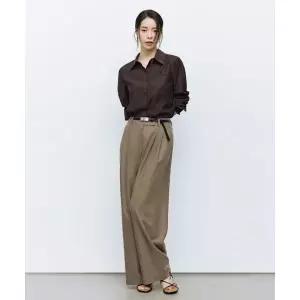 THEATG 26SS 스퀘어 벨티드 투턱팬츠 (벨트구성)
