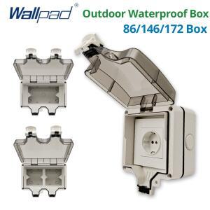 Wallpad IP66 방진 방수 야외 상자 벽 스위치 및 소켓 외부 홈 가든 86 146 172
