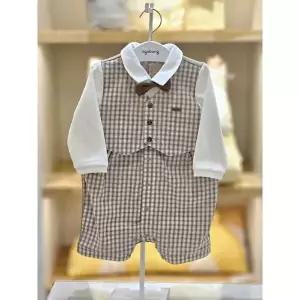 [셀러허브 1]아가방 세이브존02 이든 체크 정장 우주복(타이) 01r527502 (52138744)