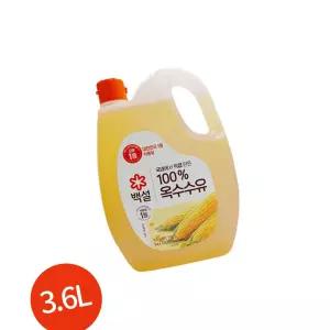 백설 옥수수유 3.6L 1개 업소용