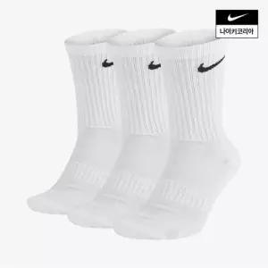 나이키 남녀공용 쿠션 크루 삭스 3켤레 NIKE SX7664-100 2005027974
