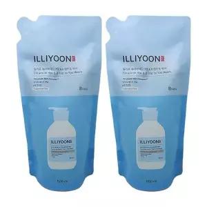 일리윤 세라마이드 아토 6.0 탑투토 워시 무향 500ml(리필) 올인원 샴푸겸용 바디워시 2개 Ss