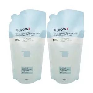 일리윤 세라마이드아토 6.0 탑투토 워시 500ml(리필) 약산성 삼푸 겸용 올인원 2개 Ss