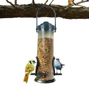Dangling Bird Feeder 조류 식품 디스펜서 다람쥐 방지 용기 컨테이너 관형
