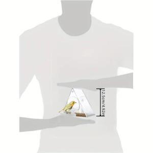 창문 새 모이통 초 흡착컵 정원 마당 야외용 내후성 디자인 삼각형 아크릴